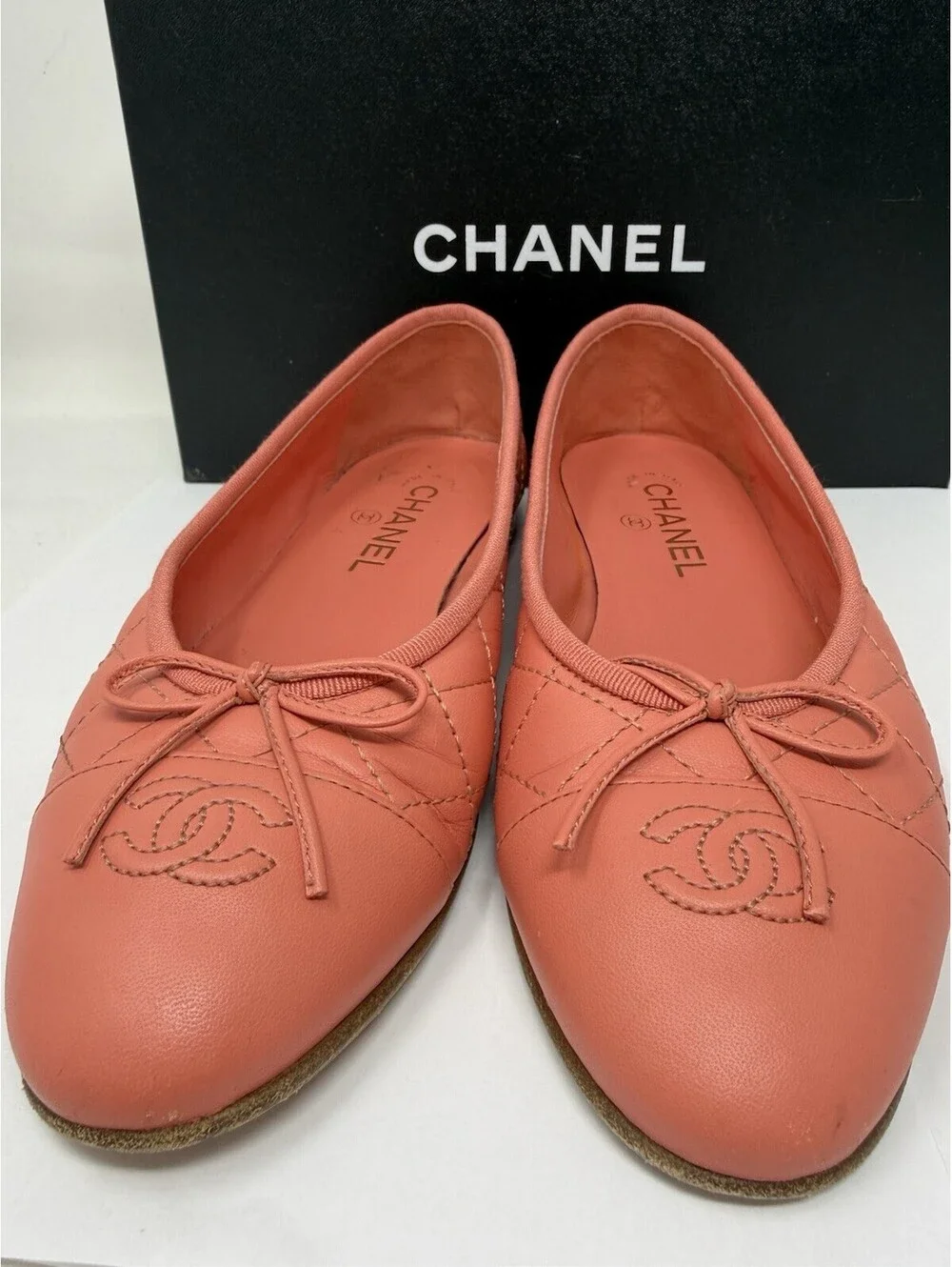 Chanel  Coral Ballet Flats 39